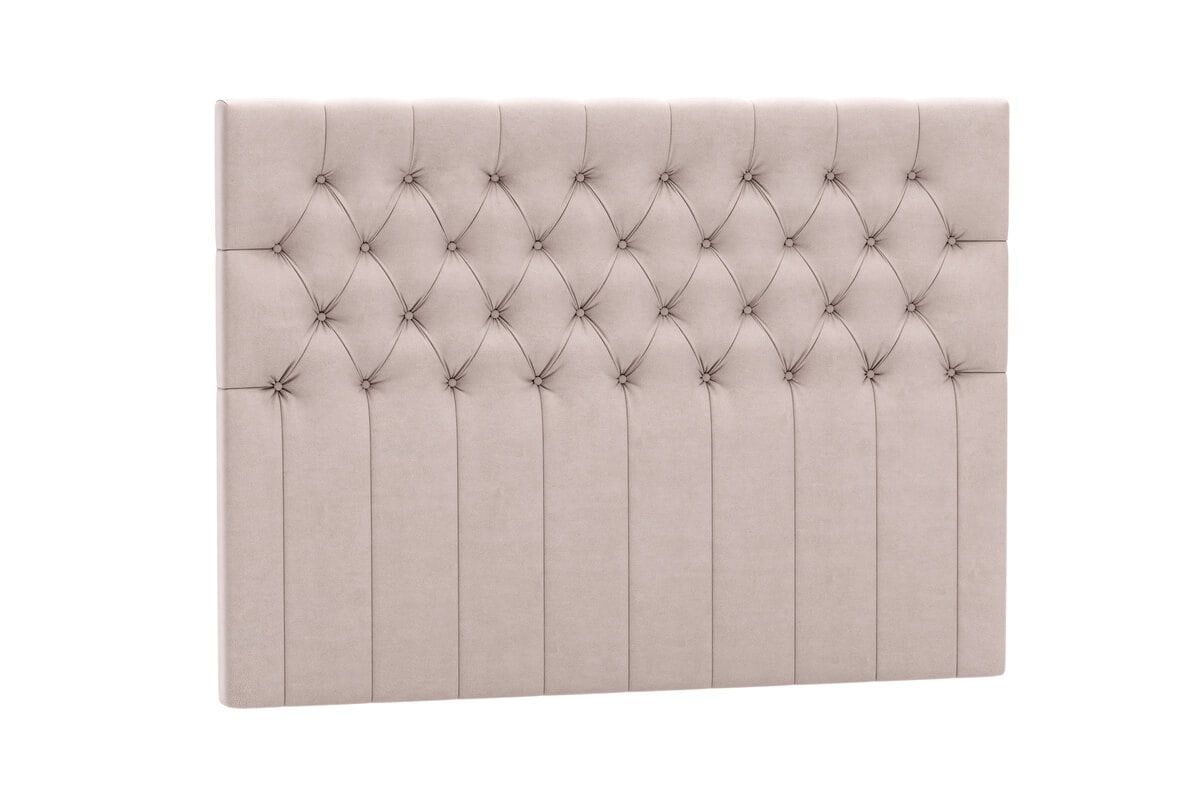 Elegant velvet headboard, Scandinavian design, high quality.
